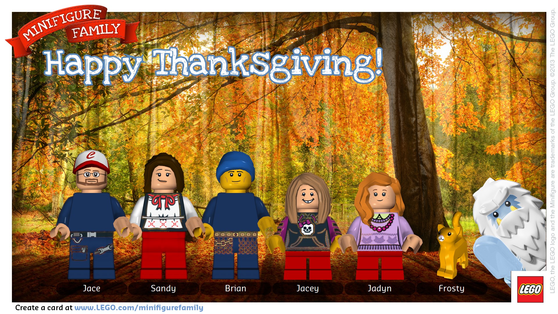 Create a LEGO Holiday card!