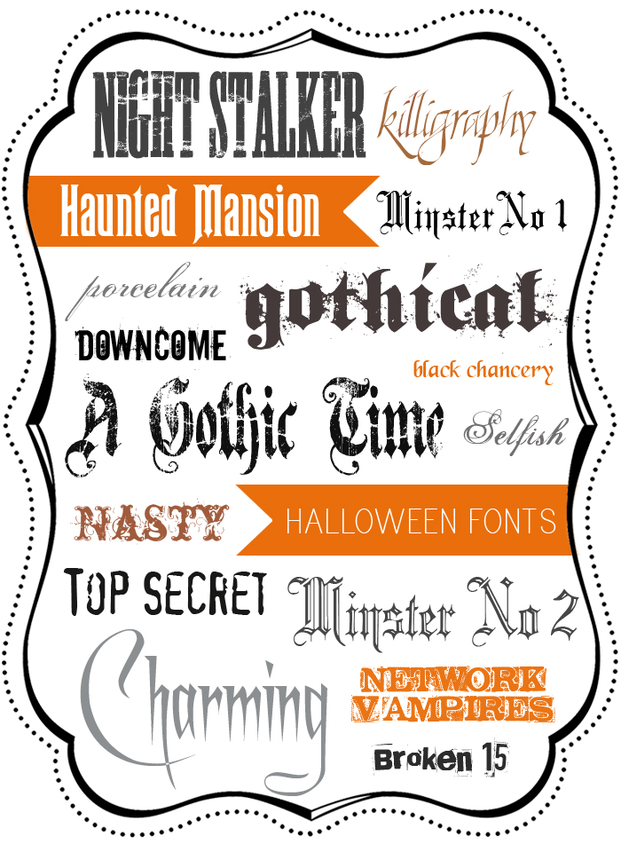 16 FREE {and spooky} Halloween Fonts!